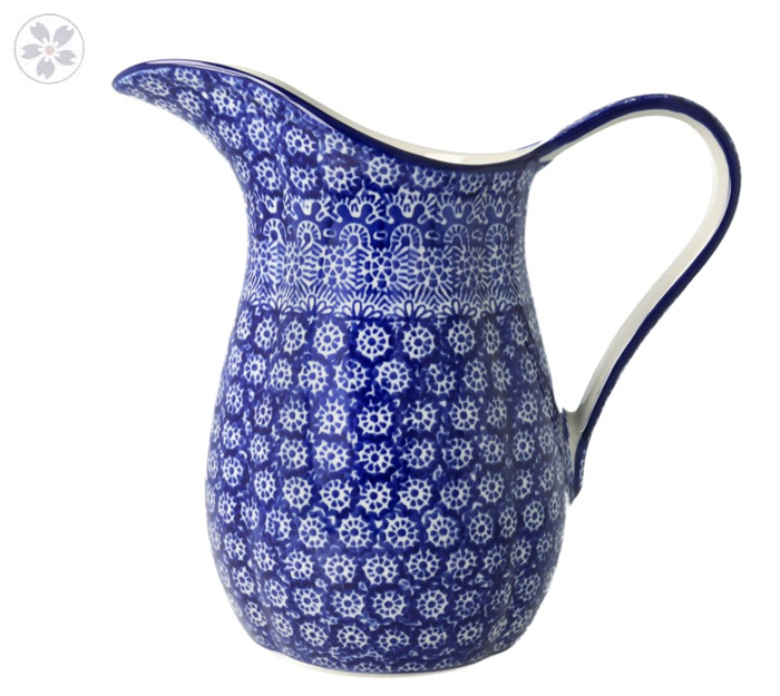 Dzbanek na wodę V 1,3 L Ceramika Artystyczna Bolesławiec B35 dek884X