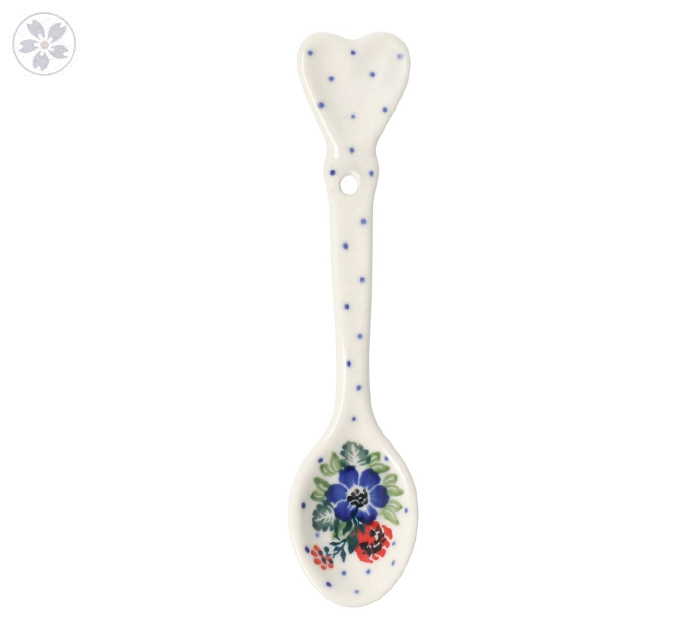 Łyżeczka serce Ceramika Artystyczna Bolesławiec G60 dek1535X