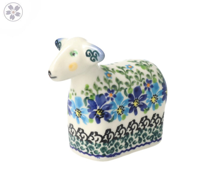 Figurka baranek Niebieskie Kwiaty Galia