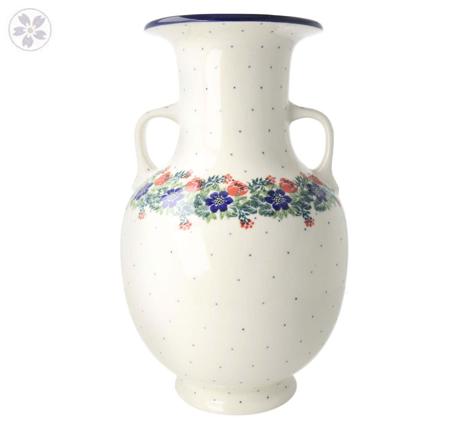 Wazon Amfora Ceramika Artystyczna Bolesławiec 232 dek1535X