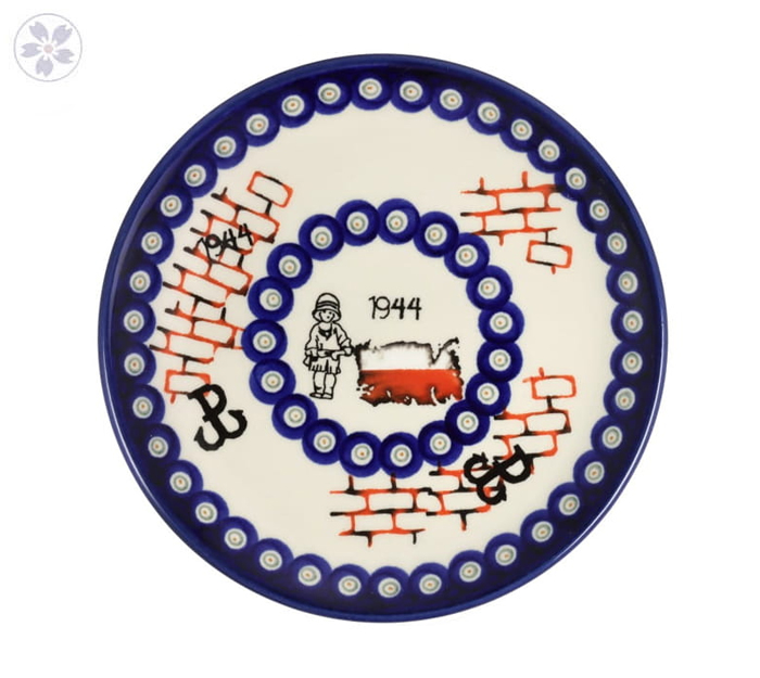 Talerz śniadaniowy o 19,5 cm Ceramika Bolesławiec GU814 dekDUOK171