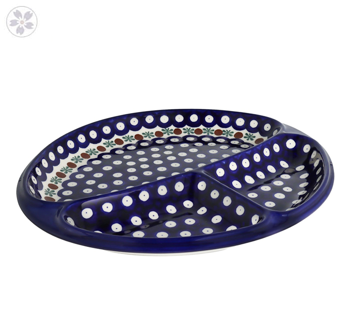 Talerz dzielony Ceramika Artystyczna Bolesławiec 485 dek70X