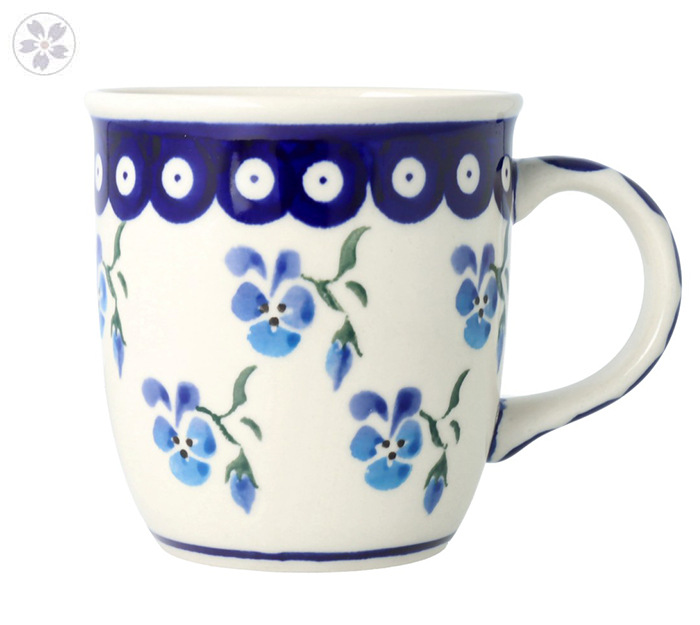 Kubek klasyczny Ceramika Bolesławiec h 9,7 cm V 0,35 L GU1105 DEK890