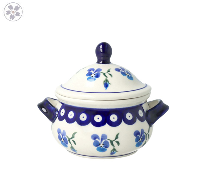 Bulionówka z pokrywką V 0,45 L GU1008DEK890 Ceramika Bolesławiec