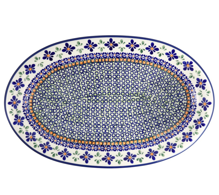 Półmisek dł. 35,4 cm Bolesławiec GU1265DEKDU60