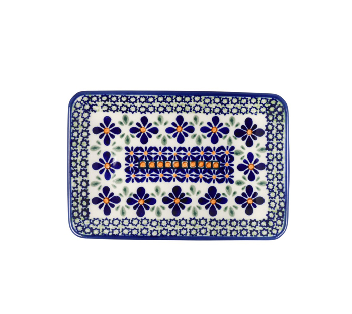 Talerz- tacka do sushi 12,2x18,3 cm GU2021DEKDU60 Ceramika Bolesławiec
